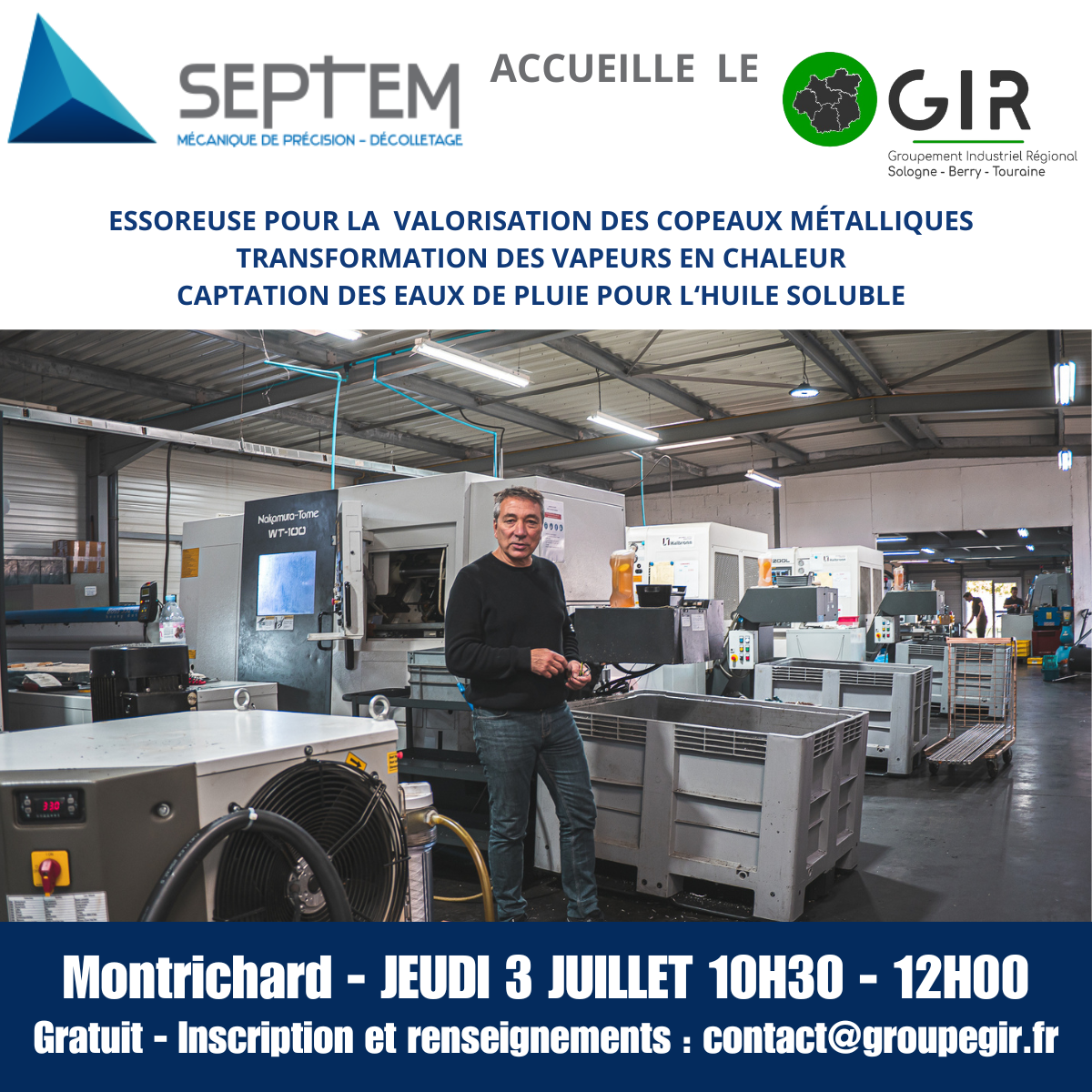 visite d'entreprises et groupement industriel