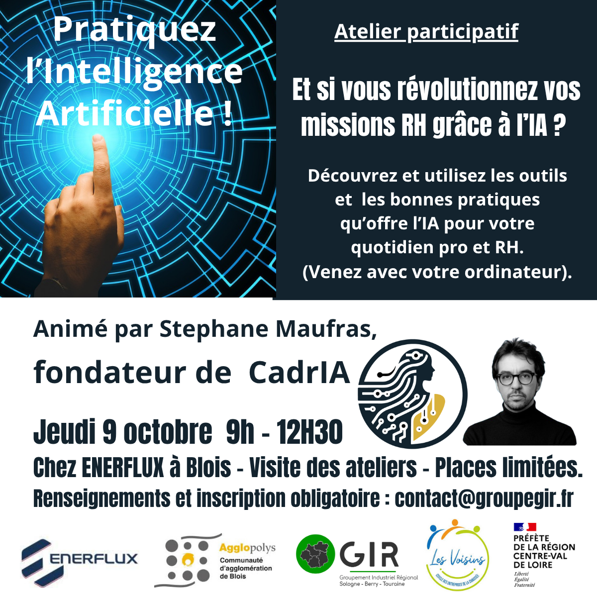 Initiation à l'intelligence artificielle avec CADRIA et le GIR SOLOGNE BERRY TOURAINE