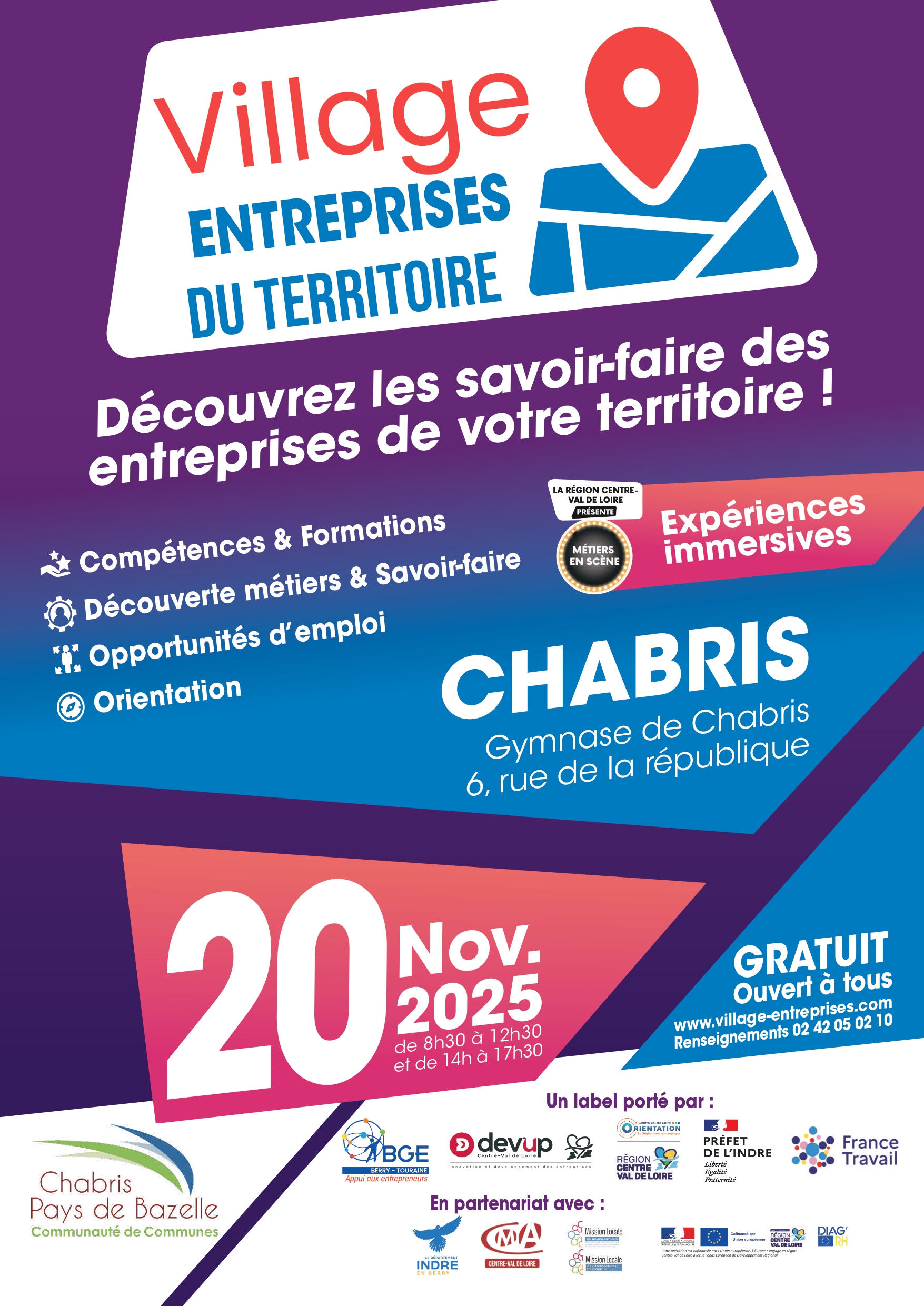 job dating le 20 novembre 2025 à Chabris dans l'Indre