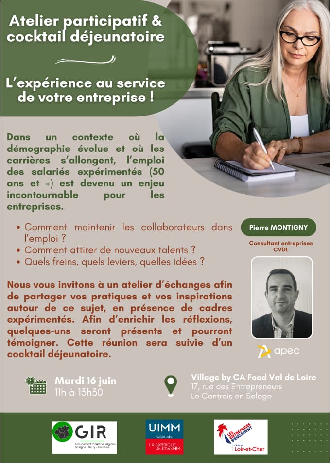 Aterlier participatif et cocktail déjeunatoire