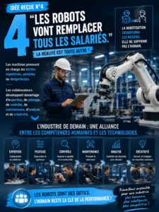 Idée reçue n°4 : "Les robots vont remplacer tous les salariés."