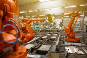 Atelier industriel en activité l'été en Centre-Val de Loire