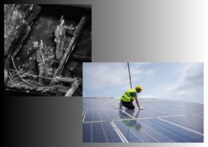 Ouvriers d'une usine du Loir-et-Cher au XXe siècle