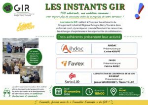 Affiche du 5ème Instant GIR du GIR Sologne Berry Touraine, le 19 novembre 2026