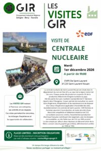 Affiche visite GIR centrale nucléaire de Saint-Laurent, 1er décembre 2026